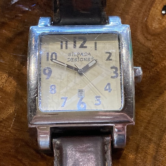 Silpada watch with leather band, vintage’06-‘08. - Picture 4 of 16